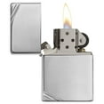 thumbnail image 4 of Zippo Vintage High Polish Chrome with Slashes Pocket Lighter, 4 of 7