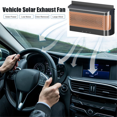 thumbnail image 5 of Car Solar Powered Exhaust Fan, Air Flow Window Cooling Fans, Summer Solar Ventilator Powered Exhaust Fan Radiator,1 x Car Solar Exhaust Fan,Black, 5 of 5
