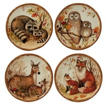 Certified International  Pine Forest 6-inch Canape/Luncheon Plates, Set of 4