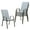 Blue Stripe, variant on JUSTLET Patio Dining Chairs Set of 4, Outdoor Stackable Armrest Chairs Space Saving, Gray