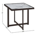 thumbnail image 5 of Steve Silver Kayley Contemporary 24" Square End Table, White, 5 of 7