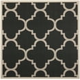 thumbnail image 5 of SAFAVIEH Courtyard Becky Geometric Indoor/Outdoor Area Rug, Black/Beige, 4' x 4' Square, 5 of 8
