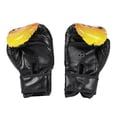 thumbnail image 2 of 1 par de guantes de boxeo para niños, ajustables, profesionales, de malla transpirable, de cuero PU, guantes de entrenamiento de boxeo., 2 of 5