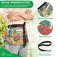 thumbnail image 4 of Yayeee Waist Apron with Pockets for Cooking Waterproof Half Server Aprons, Vibrant Flowers Pattern, 4 of 7