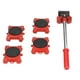 thumbnail image 3 of 5Pcs Furniture Moving Lifter Adjustable Height Multifunctional Heavy Duty Handling Tool Base, 3 of 5