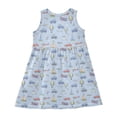 thumbnail image 3 of Girls Dress Hot Air Balloons Planes Cars Boats Sleeveless Dress for Girls Hem A-Line Casual Sundress, 3 of 7