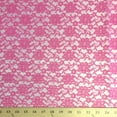 thumbnail image 3 of Raschel Lace Fabric 60" Wide Polyester French Floral by the yard (American Beauty), 3 of 3