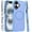 Blue, variant on For Apple iPhone 16 (6.1") Matte Skin Hybrid TPU with Magnetic Circle MagSafe Compatible, Military Grade Shockproof Slim Fit Cover ,Xpm Phone Case [ Purple ]