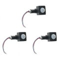 thumbnail image 1 of 3 sensores de movimiento IP65 de CA 85-265 V, interruptor PIR ajustable, luz LED ultrafina, detector de movimiento PIR para exteriores, 10 mm, color negro, 1 of 4