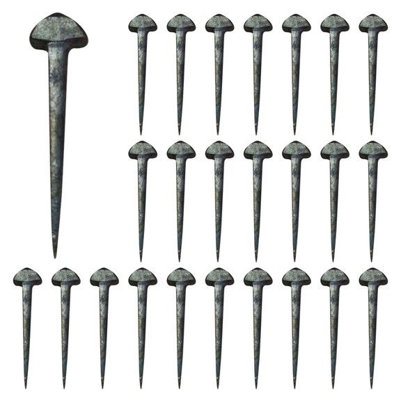 Soimiss Horseshoe Nails Professional Iron Hoof Nails Dark Grey for Daily Use