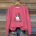thumbnail image 3 of In October We Wear Pink Halloween Ghost Sweatshirts for Women 2025 Cancer Awareness Sweatshirt Pullover Tops, 3 of 4