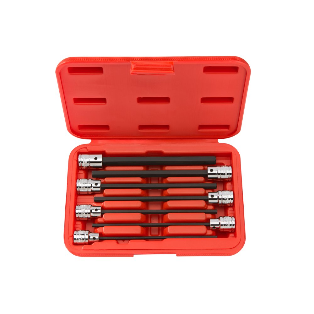 TEKTON 3/8 Inch Drive Long Hex Bit Socket Set, 7Piece (310 mm) 1363