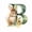 B, variant on weibbin Easter Acrylic Initial with Tree Ornaments Personalized DIY Christmas 26 Letters Ornaments Christmas Decoration Xmas Tree Hanging Decor