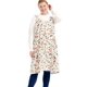 thumbnail image 1 of Delantales Grandes De Talla Grande Para Mujer Con Bolsillos De Algodón Y Lino Para Hornear Cocina, Flores Rosas, 1 of 5
