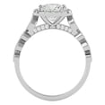 thumbnail image 3 of SuperJeweler 1 3/4 Carat Cushion Shape Diamond Engagement Ring In 14 Karat White Gold For Women, 3 of 6