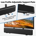 thumbnail image 2 of MOUNT PRO Universal Soundbar Mount, Sound Bar TV Bracket with 17.7" Longer Bracket Mounting Above or Under TV with/Without Holes, 6.5" Holder Swivel to Fit Various Soundbar, Up to 20 LBS, 2 of 7