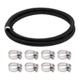 thumbnail image 1 of Kit de línea de combustible Unique Bargains 5/16" 6.56 pies manguera de vacío manguera de combustible automotriz con 8 abrazaderas 1 juego, 1 of 1