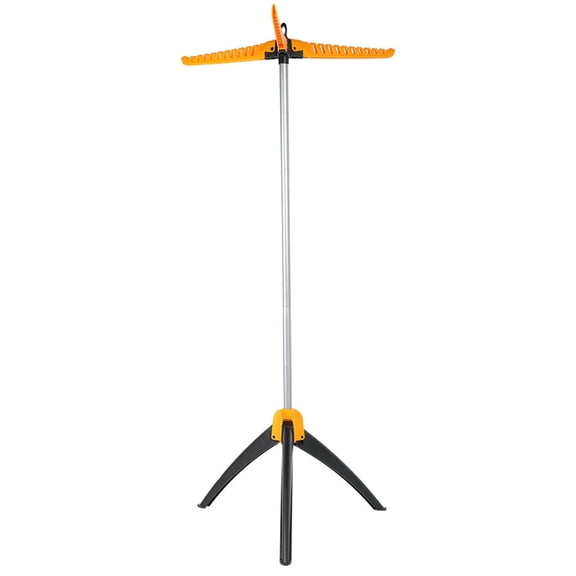 Multi Functional Free Standing Folding Garment Clothes Dryer Airer Hanger (Yellow) Duulaya