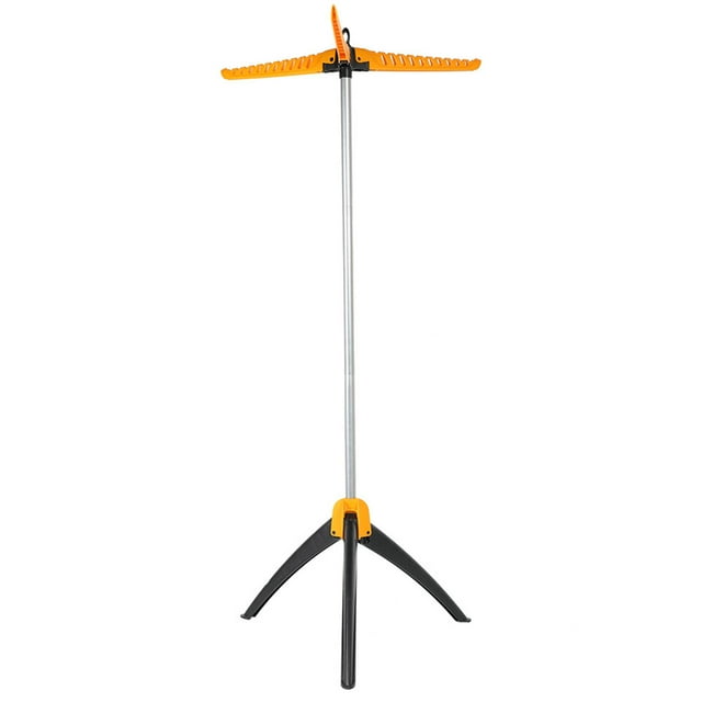 Tendedero portátil plegable para ropa de color amarillo que ahorra espacio para uso en interiores
