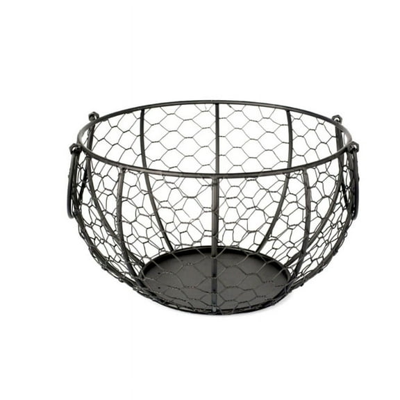 OOKWE Kitchen Storage Metal Wire Egg Basket Farm Chicken Cover Egg Holder Organizer Case Nordic Snack Fruit Container