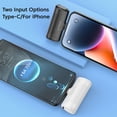 thumbnail image 4 of XBMego Mini Power Bank 4500mAh - Portable Charger for iPhone 15/14/13/12 Pro Max & for Samsung/For Xiaomi - External Battery PowerBank (Type-C White), 4 of 7