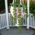 thumbnail image 2 of Flora Bunda  5 x 5 in. Ceramic Macrame Hanging Planter, Glass Blue, 2 of 5