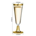 thumbnail image 2 of 6PCS/set Disposable Plastic Wine Glasses Clear Stemmed Plastic Wine Glasses Fancy Plastic Wine Cups for Parties, Weddings, and Dining, 2 of 6