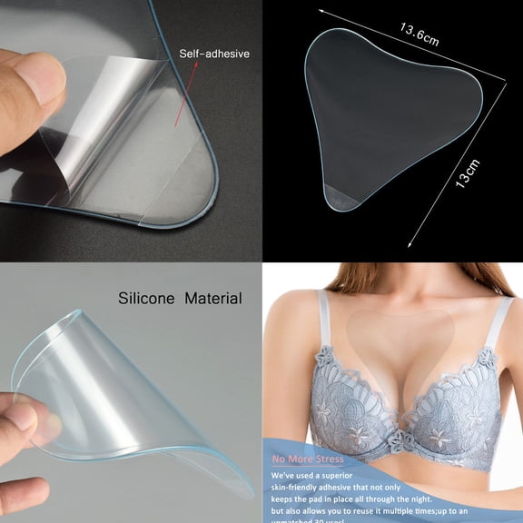 Teissuly Silicone Wrinkle Chest Pads Reusable Overnight Improve Sleep
