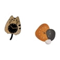 thumbnail image 4 of Reloj de pared Gato Silencioso, adorno para cocina, dormitorio, baño, oficina, restaurante, arte moderno, madera, colgante, decoración para el hogar,, 4 of 7