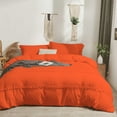 thumbnail image 2 of D.N.G. BEDDINGS 1 Piece Boho Chic Pom Pom Comforter, All Season Down Alternative Bedding Comforter - (Full/Queen Size, Orange) 800 Thread Count, Egyptian Cotton., 2 of 6