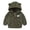 AG, variant on Jackets Girls Girls Winter Coat Rabbit Ears Hooded Long Sleeve Jacket Zipper Thicken Windproof Warm Outwear Kids Winter Jacket,12-18 Months