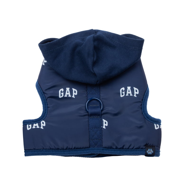 Gap Pet, Dog Harness, Hooded Dog Harness, with Recycled Polyester, Blue Gap Pet, Dog Harness, Hooded Dog Harness, with Recycled Polyester, Blue