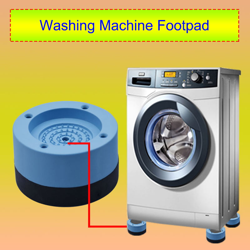 4pcs Washing Machine Shock Mute Pads Refrigerator Non-slip Anti Vibration Mats H 