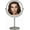 Nickel, variant on 8" Large Lighted Makeup Mirror with Brighter Lights, 1X/10X True HD Magnifying Mirror with 3 Color Dimmable Lights, 80 Shadowless LEDs, 360°Swivel Seamless Vanity Mirror, Siliver