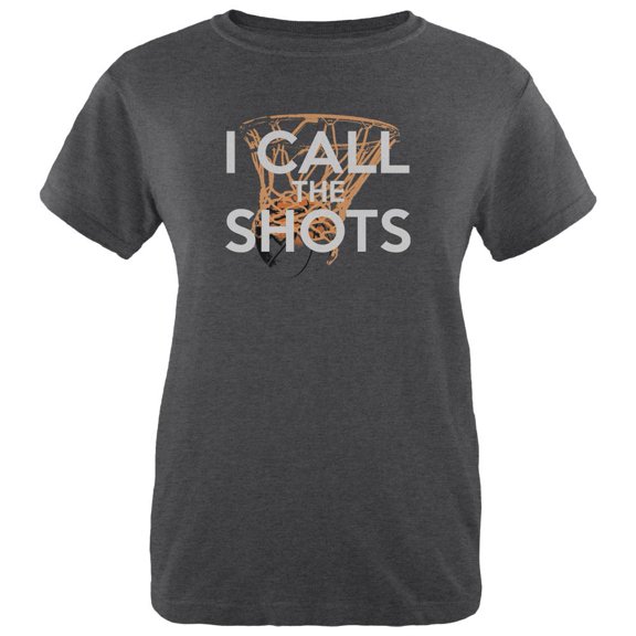 I Call the Shots Womens Heather T Shirt Deep Heather SM