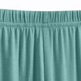 thumbnail image 4 of Inleife Women's Summer Elastic Waist Thin Quarter Shorts Color Thin Style Casual Pajamas Loose Size Home Pants, 4 of 6