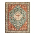 thumbnail image 3 of Wonnitar 8'x10' Area Rug for Living Room Boho Tribal Area Rug for Bed Room Machine Washable Mat Large Indoor No Slip Vintage Carpet for Dining Family Room Foyer Apartment Den,Rust, 3 of 10