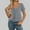 Gris, variante sur T-Shirts Décontractés Tendance pour Femmes pour Printemps et Été Col en V Manches Courtes pour Usage Quotidien