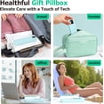 thumbnail image 6 of Smart Pill Organizer with Alarm, Bluetooth Daily Once a Day Pill Box 7 Day with APP, Weekly Travel Pill Case, Portable Pill Reminder for Medicines, Supplements and Vitamins(Green), 6 of 7
