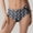 Dark Gray, variant on Bikini Bottoms For Womens Polka Dot Print Tummy Control High Cut Bathing Suit Ruched Scrunch Swimwear Bottom XXL