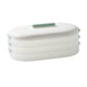 thumbnail image 1 of Contenedor de alimentos para refrigerador, organizador, tapa a presión, libre de BPA, antiadherente, para despensa, dumplings verde, 1 of 9