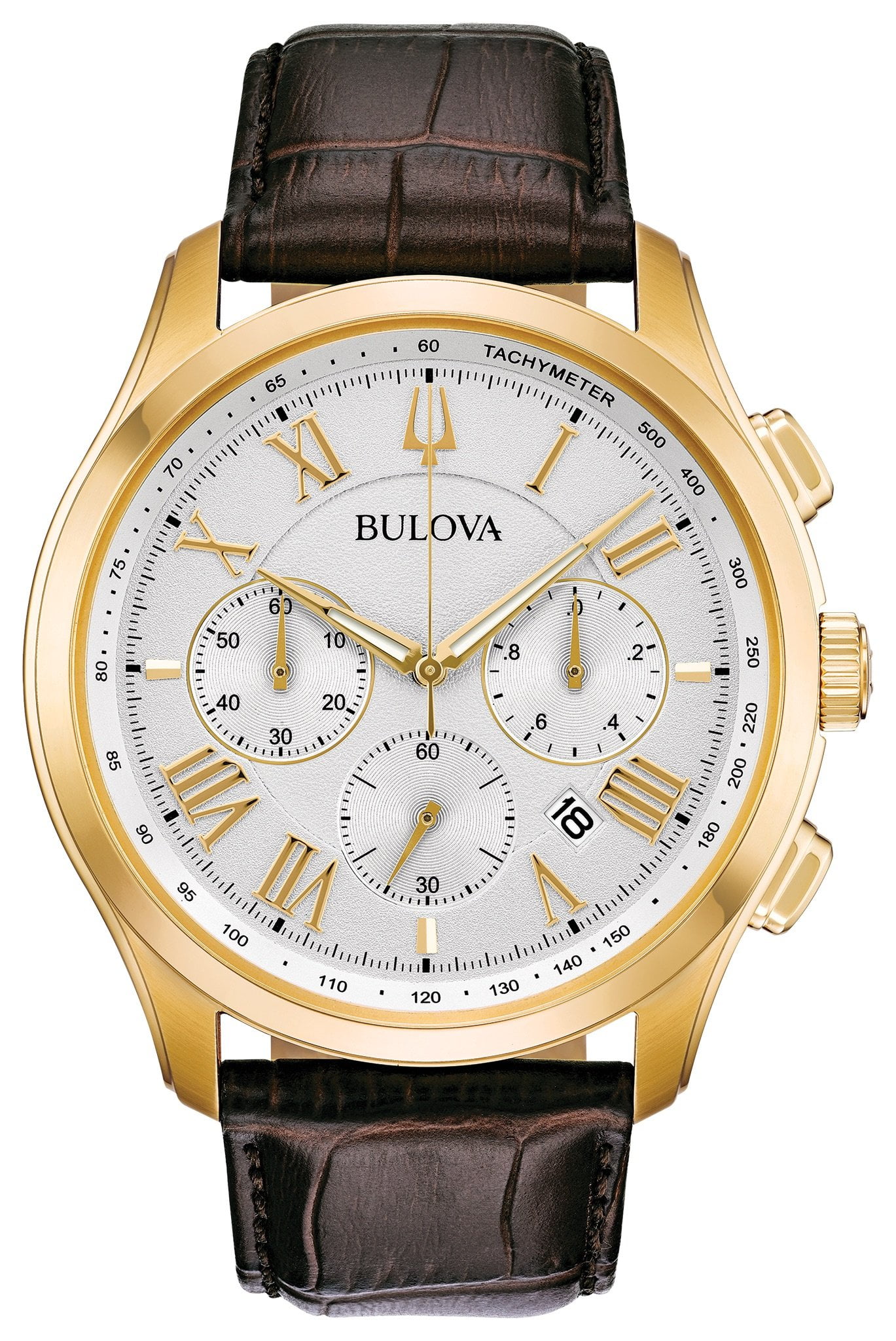 Bulova Men's Watch Brown 46.5mm Stainless Steel 97B169 - Walmart.com