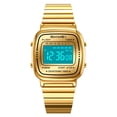 thumbnail image 6 of Retro Stainless Steel Digital Watch, Vintage Casual Electronic Wristwatch, Date Alarm Waterproof Daily Watch for Men Women Ordinary Daily Attire, 6 of 8
