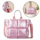 thumbnail image 4 of Bolso Color Sólido Bolso Mano Algodón Suave Bolso Hombro Con Correas Algodón Rosa, 4 of 9
