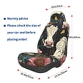 thumbnail image 3 of Balery Vintage Sunflower Cow Pattern Car Seat Cover - Soft & Breathable Front Premium Covers with Non-Slip Protector Fits Most Automotive, Vans, SUVs, Trucks - 1 Unit, 3 of 5