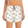 thumbnail image 2 of Picia Dump Truck Pattern Women's 2 in 1 Athletic Running Shorts High Waisted Workout Casual Gym Sweat Shorts with Comfy Liner Zipper Pockets-Medium, 2 of 9