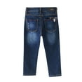 thumbnail image 2 of Jalioing Kids Boys Denim Trouser Button High Waisted Stretch Pant Straight-Leg Casual Jean Pants, 2 of 4