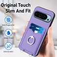thumbnail image 5 of TECH CIRCLE Case for Google Pixel 9 Pro, Pixel 9 Case 6.3" (2024), PU Leather Crossbody Phone Case with Credit Card Holder & Shoulder Strap, Protective Slim Lightweight Wallet Cover for Women, Purple, 5 of 7