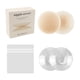 thumbnail image 2 of Cubrepezones para mujer, sujetador fino, transpirable, lavable, sin costuras, de silicona. Beige Claro 8cm, 2 of 6