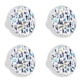 thumbnail image 1 of 4 Pcs Sport Knobs for Kitchen Cabinet Cupboard Dresser Bookcase Drawer Pulls Handles Round Home Decor, 1 of 5